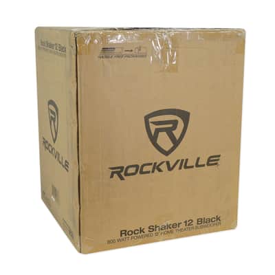 Rockville Rock Shaker 12" Inch Black 800w Powered Home Theater Subwoofer Sub image 10