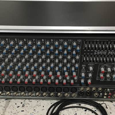 Carvin RX1200 Powered PA with cords, mics & Road Warrior case image 1