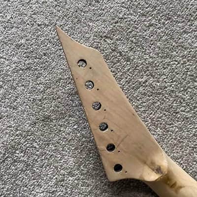Reversed Headstock Maple Wood Electric Guitar Neck, 24 Frets Rosewood Fingerboard image 6