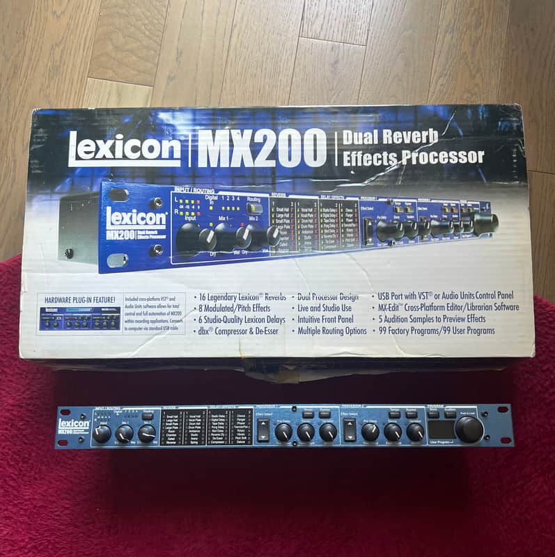 Lexicon MX200 Dual Reverb Effects Processor 2010s Black image 1