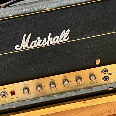 1969 Marshall Super Bass 100 Watt Head Metal Panel image 2
