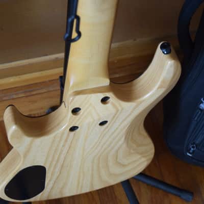 Kiesel Osiris 7 string guitar, Ultimate soft case, Korina & Ash, Great condition image 16