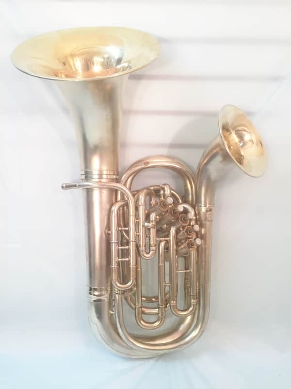 Conn Double Bell Euphonium-Gold Plated-Engraved-Made 1913-Clean-Playable-w/Case! image 1