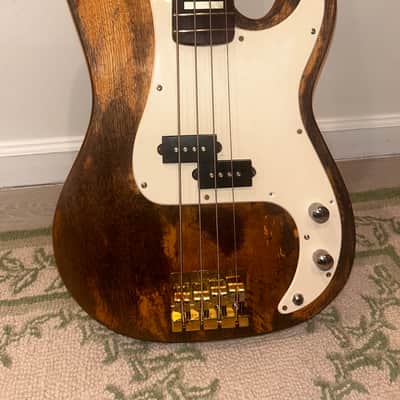 Fender All Parts Precision P-Bass Lawsuit Era 1970s - Natural Road-Worn image 1