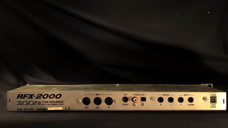 Zoom RFX-2000 MultiFX Rackmount, 1990s, Reverb, Delay/Echo, Chorus