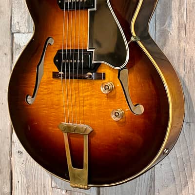 Great 1952 Gibson ES-350 Premier P-90 Archtop Jazz Guitar Sunburst, OHSC image 5
