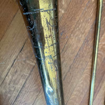 King Cleveland 605 trombone - smooth slide, worn lacquer, w/ Bach aristocrat case image 5