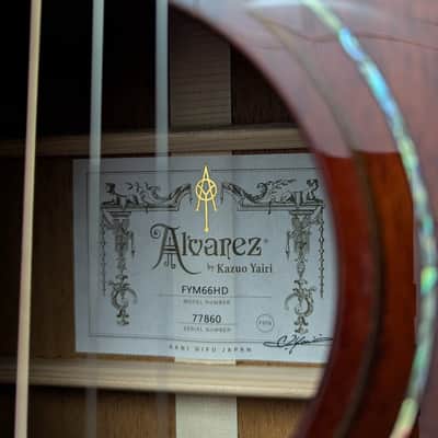 Alvarez Yairi FYM66HD Acoustic, w/case, setup review, & shipping image 3