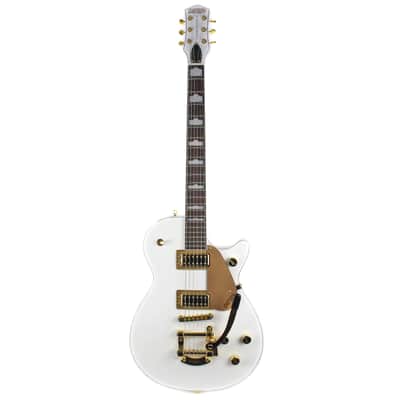 Gretsch G5434T-LTD Limited Edition Pro Jet in White and Gold Penguin Style Demo image 2