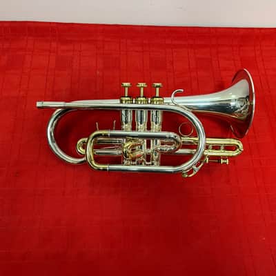 Used RS Berkeley Silver Bb Cornet with Original Case & Mouthpiece image 2