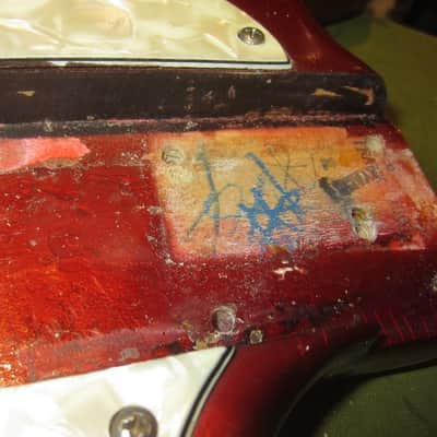 1973 Fender Mustang Bass Competition Red w/ Original Hardshell Case image 8