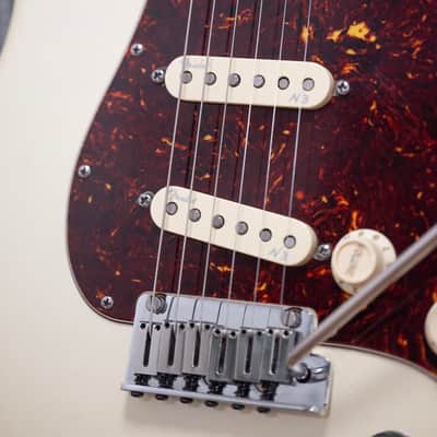 2013 Fender USA American Deluxe Stratocaster Neck - in Olympic Pearl White image 8