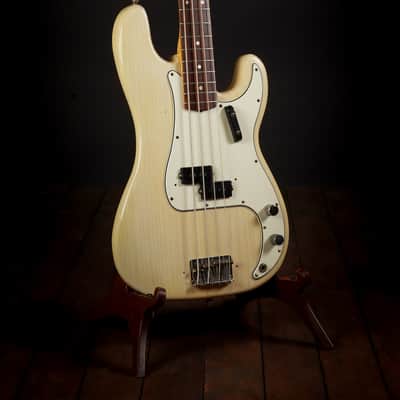 Fender Precision Bass Refin Trans Blonde 1-Piece Ash Body 1966 image 1