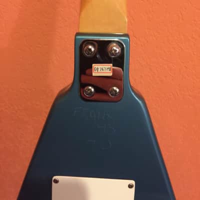 Samick Artist Series Flying V 1980s Metallic Blue image 10