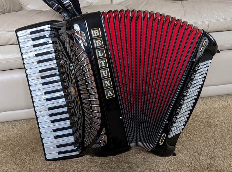 Beltuna Leader IV Balkan Star Amplified Accordion | Reverb