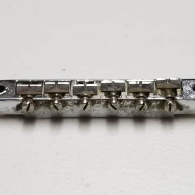 1966 - 1970s Gibson ABR-1 Chrome Bridge - Foundry Mark - 100% Genuine Vintage - No Sags or Cracks! image 1