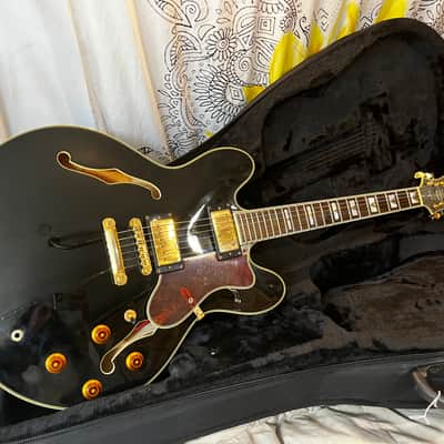 Epiphone Sheraton II Electric Guitar Black Ebony w Case image 1
