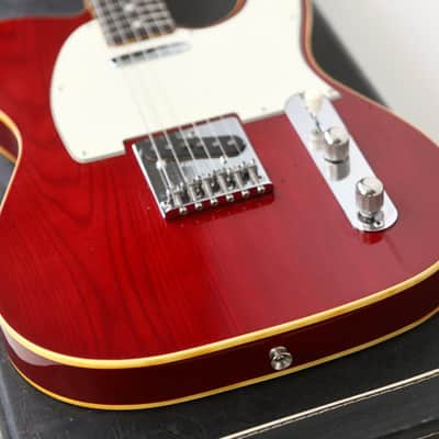 1981 Tokai TE-70WR Breezysound Telecaster MIJ See-Through Red 1-Piece Sen Body w/ OHSC image 12