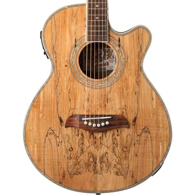 Oscar Schmidt OG10CESM Concert Cutaway Acoustic-Electric Guitar, Spalted Maple image 3