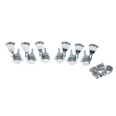 3X3 Locking Tuners 18:1 Guitar Tuning Keys Locking Tuning Machines With Keystone Buttons For Lp/Les Paul/Sg/Es Or Acoustic Guitars Chrome image 1