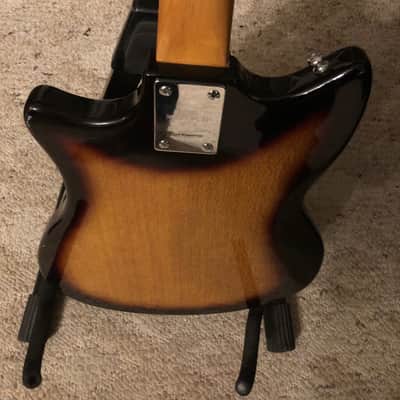 Teisco Melody Plus 3 Pickup Sunburst Solid Body Guitar - Vintage 60's W/Hard Case image 9