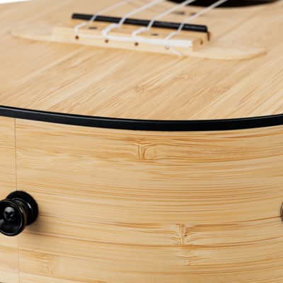 Ortega RUNAB-TE Bamboo Series Solid Bamboo Top & Neck 4-String Tenor Acoustic-Electric Ukulele w/Gig Bag image 13