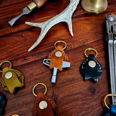 Drum Key Fob - Handmade & Hand Stitched, one of a kind. image 8