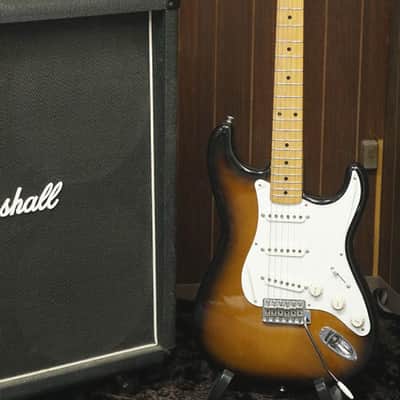 Fender Japan '57 reissue Stratocaster ST57-58US US pickup 2tone sunburst finish Crafted in Japan image 1