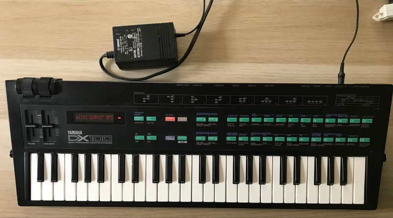 Yamaha DX100 Programmable Algorithm Synthesizer 1985 - Black image 1