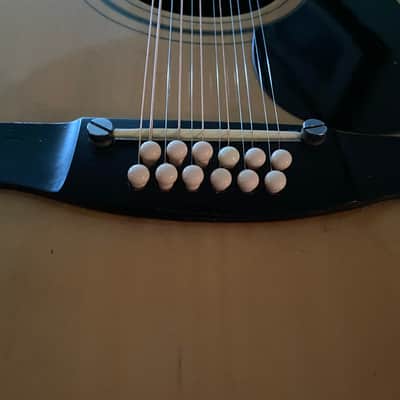 Harmony-Rare Model H 570 12 String-Nice Low Action 1970’s Natural Spruce Beauty - Nice Player - NM Condition. Comes w/ New Gator Case!! image 17