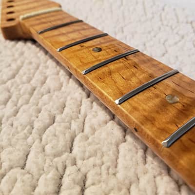 USA made,Roasted flame maple neck,Made to fit a Strat body. # MS-315 image 2