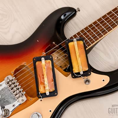 1978 Mosrite Ventures Model Vintage Guitar Sunburst w/ Moseley Vibrato, Case image 17