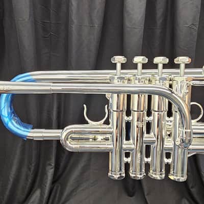Schilke E3L-4 Traditional Custom Series 4-Valve Eb Trumpet with Tuning Bell - Silver Plated 2026 w/ case image 8