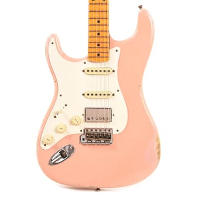 Fender Custom Shop HSS 57 Chicago Special Stratocaster Relic Left Handed 2021 Aged Shell Pink image 14