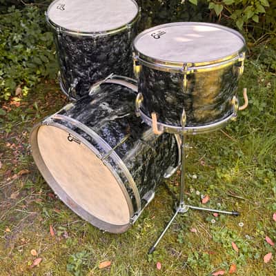 Ajax, Stratford & Besson drum kit Boosey & Hawkes 1960 - Black diamond pearl image 9