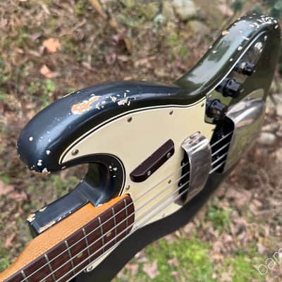 1965 Fender Jazz Bass - Charcoal Frost Metallic - Matching Headstock - OHSC image 9