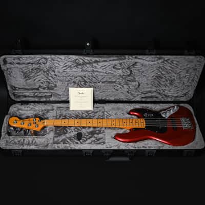 Fender American Ultra II Jazz Bass V w/ Maple Fingerboard- Sinister Red 2026 (US26002589) image 5