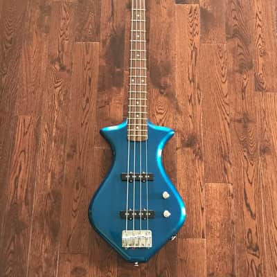 Goldfish Jazzy Blue Fish Lightweight Bass Guitar image 4