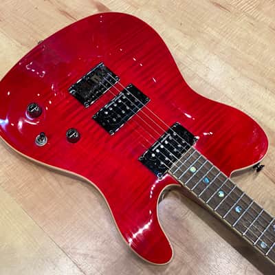 Fender Special Edition Custom Telecaster FMT HH Crimson Red Transparent image 6