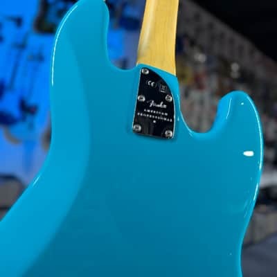 Fender American Professional II Jazz Bass Left-handed Miami Blue Maple Fingerboard Auth Deal!  408 image 10