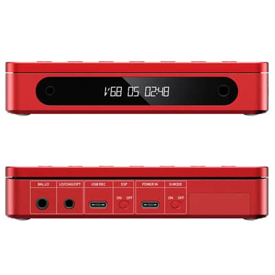 FiiO DM13 Multifunctional Portable Stereo CD Player with Long-Lasting Battery, Supports USB Ripping, Optical/coaxial/3.5mm/4.4mm outputs (Red Bluetooth) image 3
