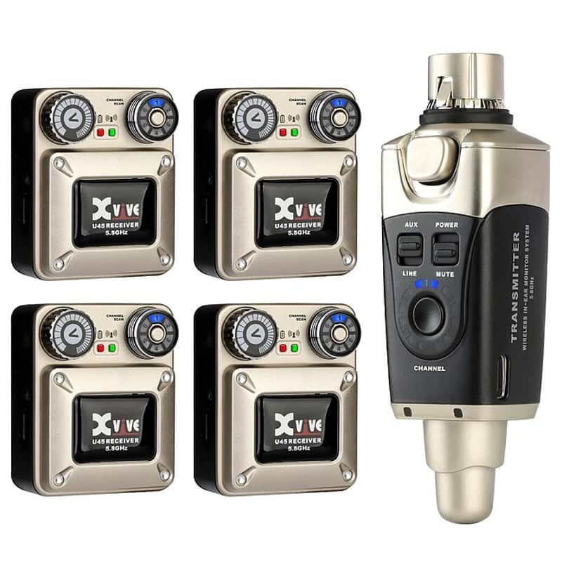 XVIVE U45 SET R4 In-Ear Monitor Wireless System Digitales Drahtlos-System 5.8GHz image 1