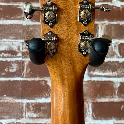 Grez Guitars Mendocino Custom 2020 Black/Natural, Old Growth Redwood/Mahogany  (Authorized Dealer) image 8