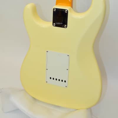 2023 Fender American Vintage II 1961 Stratocaster Electric Guitar, Rosewood Fingerboard, Olympic White w/ Case image 12