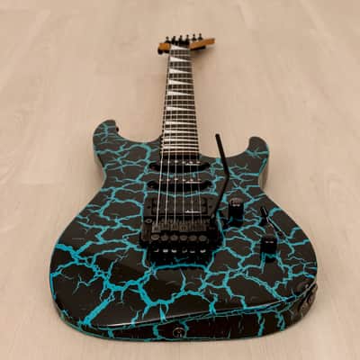1980s Charvel by Jackson Dinky Custom DK-085-SSH Blue Crackle
