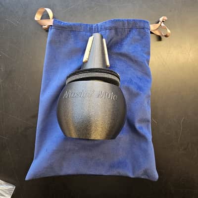 Mastiff Mutes Trumpet Straight Mute with Wooden Bottom 2026 - Black Plastic w/ Wooden Bottom image 2