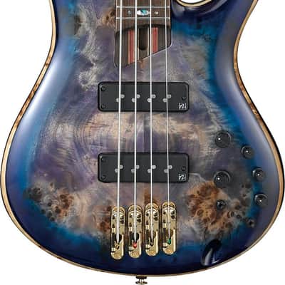 Ibanez SR2600-CBB Premium SR Electric Bass 4-String - Cerulean Blue Burst + Gig Bag image 1