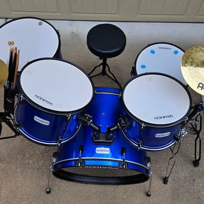 Gammon Percussion Full Size 5pc Drum Kit with Hardware 2024 - Metallic Blue image 7