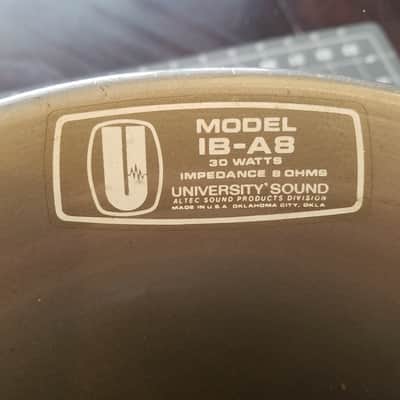 University 10" 30 Watt 8 Ohm Horn PA outdoor waterproof speaker driver IB-A8 1970s - Grey aluminum image 2