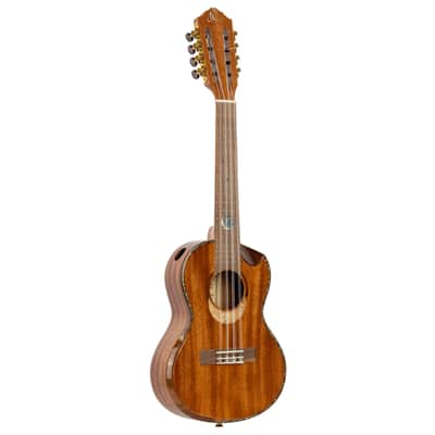 Ortega Eclipse-TE8 Custom Built Series Solid Mahogany Top Okume Neck 8-String Tenor Ukulele w/Gig Bag image 2